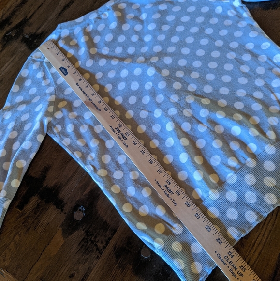 All Seasons Cardigan! Merona Lg. Pollka Dots! Lg - Picture 7 of 7